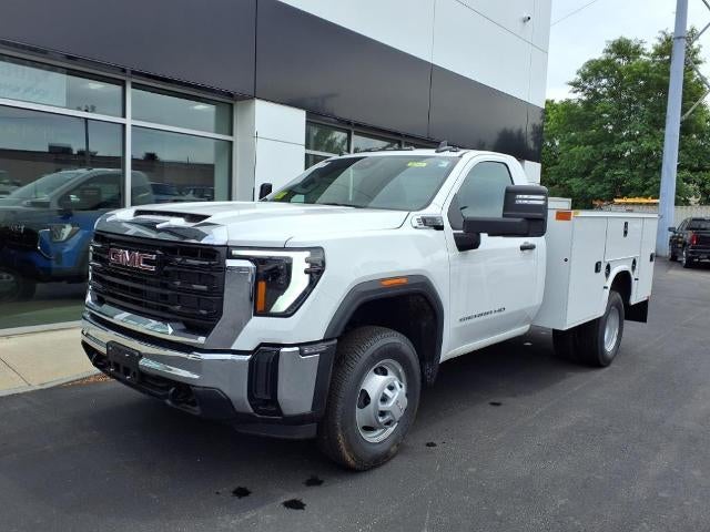 2025 GMC Sierra 3500 HD Chassis Cab 4WD Pro Regular Cab with Knapheide Service Body, Convenience, Upfitter Switch Kit, Rear Camera Kit, and Snow Plow Prep