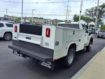 2025 GMC Sierra 3500 HD Chassis Cab 4WD Pro Regular Cab with Knapheide Service Body, Convenience, Upfitter Switch Kit, Rear Camera Kit, and Snow Plow Prep