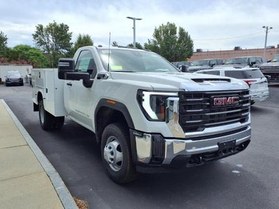 2025 GMC Sierra 3500 HD Chassis Cab 4WD Pro Regular Cab with Knapheide Service Body, Convenience, Upfitter Switch Kit, Rear Camera Kit, and Snow Plow Prep
