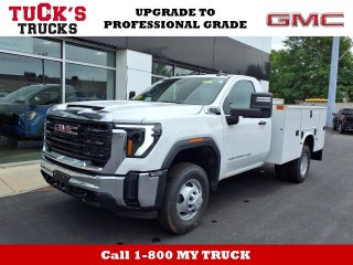 2025 GMC Sierra 3500 HD Chassis Cab 4WD Pro Regular Cab with Dejana Service Body, Convenience, Upfitter Switch Kit, Rear Camera Kit, and Snow Plow Prep