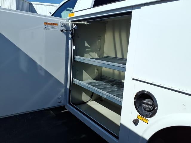 2026 GMC Sierra 3500 HD Chassis Cab 4WD Pro Regular Cab with Knapheide 9' Service Body, Convenience, Skid Plates, Chrome Front Bumper, Roof Marker Lamps, 120 Volt Power Outlet and Snow Plow Prep