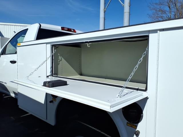 2026 GMC Sierra 3500 HD Chassis Cab 4WD Pro Regular Cab with Knapheide 9' Service Body, Convenience, Skid Plates, Chrome Front Bumper, Roof Marker Lamps, 120 Volt Power Outlet and Snow Plow Prep