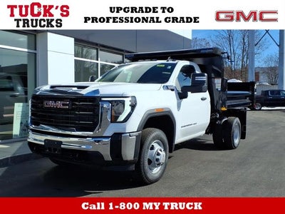 2026 GMC Sierra 3500 HD Chassis Cab 4WD Pro Regular Cab with Convenience, Snow Plow Prep, 14,000 lbs. GVWR, Skid Plates, Chrome Front Bumper, Roof Marker Lamps, and Front Recovery Hooks