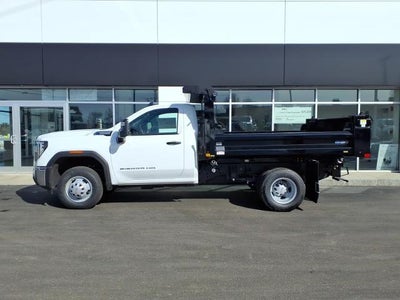 2026 GMC Sierra 3500 HD Chassis Cab 4WD Pro Regular Cab with Convenience, Snow Plow Prep, 14,000 lbs. GVWR, Skid Plates, Chrome Front Bumper, Roof Marker Lamps, and Front Recovery Hooks