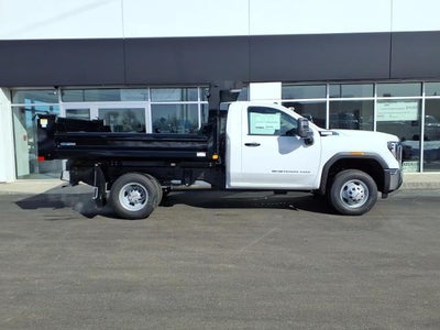 2026 GMC Sierra 3500 HD Chassis Cab 4WD Pro Regular Cab with Convenience, Snow Plow Prep, 14,000 lbs. GVWR, Skid Plates, Chrome Front Bumper, Roof Marker Lamps, and Front Recovery Hooks