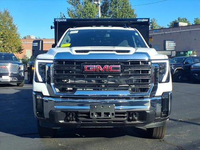 2025 GMC Sierra 3500 HD Chassis Cab 4WD Pro Regular Cab Duramax with DYNAPRO 11' 2/3 yard dump body, Convenience, Snow Plow Prep, Roof Marker Lamps, and GMC Infotainment with Apple Car Play and Android Auto