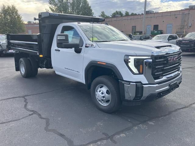 2025 GMC Sierra 3500 HD Chassis Cab 4WD Pro Regular Cab Duramax with DYNAPRO 11' 2/3 yard dump body, Convenience, Snow Plow Prep, Roof Marker Lamps, and GMC Infotainment with Apple Car Play and Android Auto