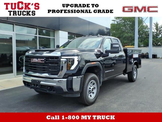 2026 GMC Sierra 3500 HD 4WD Pro Double Cab Long Box with Heated/Power Trailering Mirrors, Conveneience, 120 Volt Power Outlet, LED Roof Marker Lamps, and Snow Plow Prep