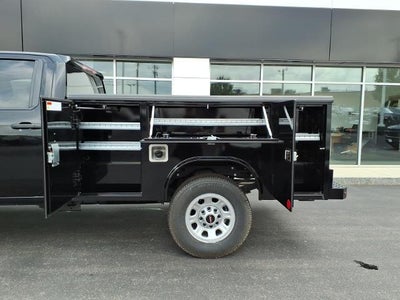 2026 GMC Sierra 3500 HD 4WD Pro Double Cab Long Box with Heated/Power Trailering Mirrors, Conveneience, 120 Volt Power Outlet, LED Roof Marker Lamps, and Snow Plow Prep