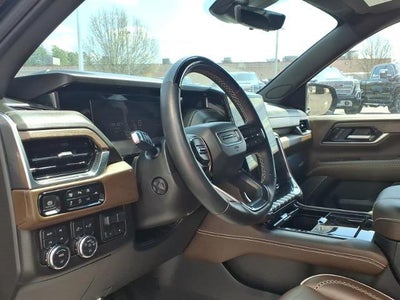 2025 GMC Yukon XL 4WD Denali Ultimate with Super Cruise, Night Vision, Advanced Security, Assist Steps, Leather, 18 Speaker Bose, and Power Panoramic Sunroof 13,986 Miles