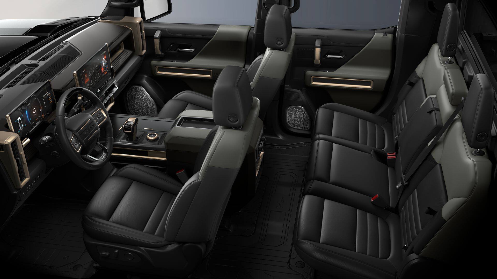 2025 GMC HUMMER EV Pickup e4WD 3X Pickup with Super Cruise, Trailering, GMC MultiPro Tailgate, Bose Premium Sound, GMC Infotainment w/Google Built-in, and Infinity Roof