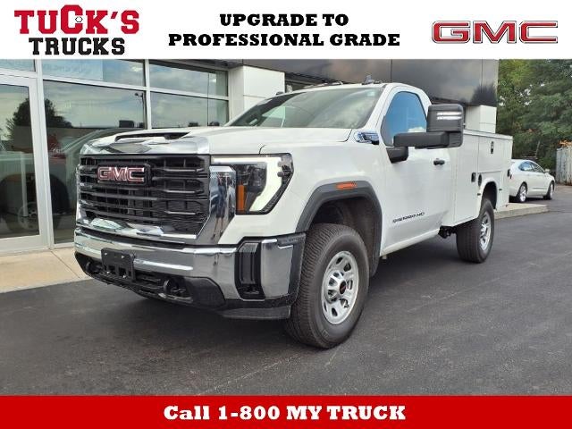 2025 GMC Sierra 3500 HD 4WD Pro Regular Cab with Dejana Service Body, Trailering, Convenience, LED Roof Markers, Heated Trailering Mirrors, and Snow Plow Prep