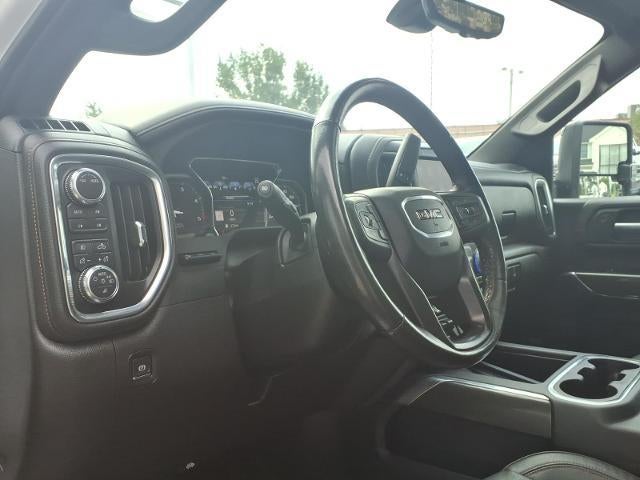 2023 GMC Sierra 2500 HD 4WD AT4 Duramax Crew Cab with AT4 Premium, MultiPro Audio by Kicker, Prograde Trailering, X31 Off-Road Suspension, and AT4 High Clearance Steps 26,853 Miles