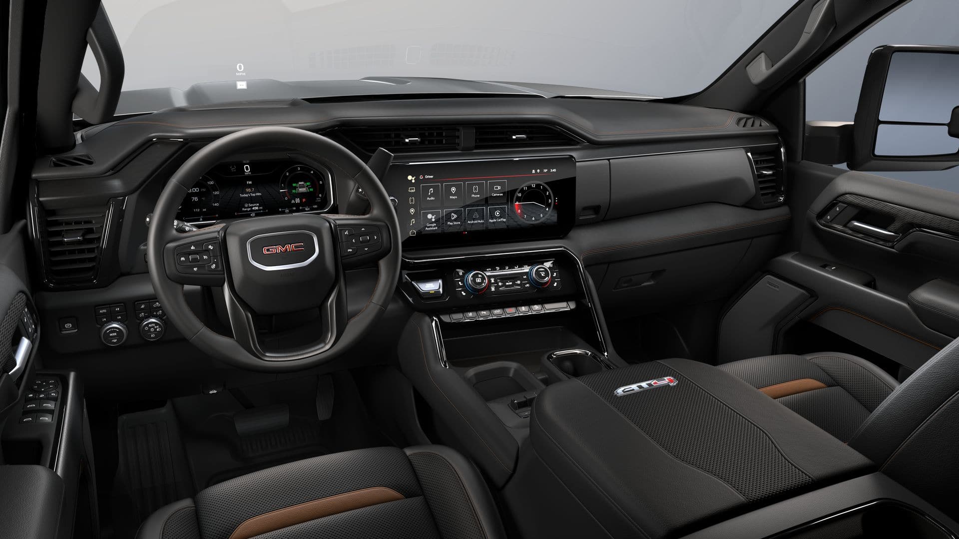 2026 GMC Sierra 2500 HD 4WD AT4 Crew Cab with AT4 Preferred, Technology, Power Sunroof, MultiPro Tailgate, Trailering, and Bose Premium Sound