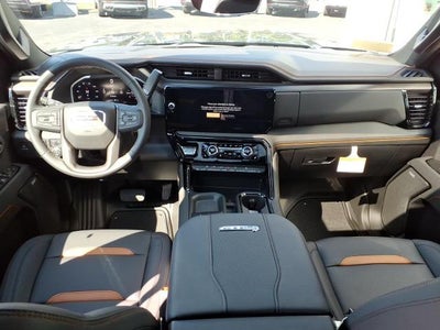 2026 GMC Sierra 2500 HD 4WD AT4 Crew Cab with AT4 Premium Plus Preferred, Goodeneck/5th Wheel, Technology, Power Sunroof, Multipro Tailgate, Trailering, and Snow Plow Prep