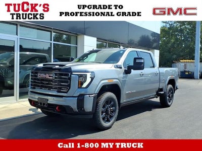 2026 GMC Sierra 2500 HD 4WD AT4 Crew Cab with AT4 Premium Plus Preferred, Power Sunroof, Gooseneck/5th Wheel, Trailering, Multipro Tailgate, and Snow Plow Prep