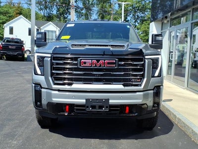 2026 GMC Sierra 2500 HD 4WD AT4 Crew Cab with AT4 Premium Plus Preferred, Power Sunroof, Gooseneck/5th Wheel, Trailering, Multipro Tailgate, and Snow Plow Prep