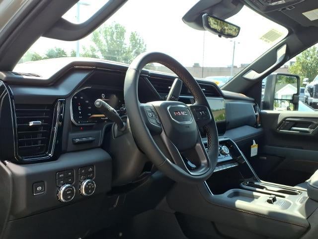 2026 GMC Sierra 2500 HD 4WD AT4 Crew Cab with AT4 Premium Plus Preferred, Power Sunroof, Gooseneck/5th Wheel, Trailering, Multipro Tailgate, and Snow Plow Prep