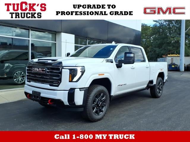 2026 GMC Sierra 2500 HD 4WD AT4 Crew Cab with AT4 Premium Plus Preferred, Power Sunroof, Gooseneck/5th Wheel, Trailering, MultiPro Tailgate, and Snow Plow Prep