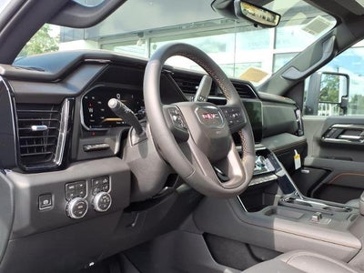 2026 GMC Sierra 2500 HD 4WD AT4 Crew Cab with AT4 Premium Plus Preferred, Power Sunroof, Gooseneck/5th Wheel, Trailering, MultiPro Tailgate, and Snow Plow Prep