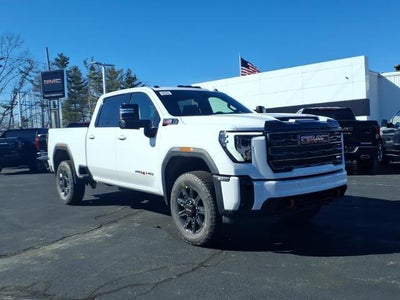 2026 GMC Sierra 2500 HD 4WD AT4 Crew Cab Duramax with AT4 Preferredd, 10 Way power/Heated/Ventilated Front Bucket Seats, MultiPro Tailgate, Trailering, Power Sunroof, 13.4" Premium GMC Infotainment and Snow Plow Prep