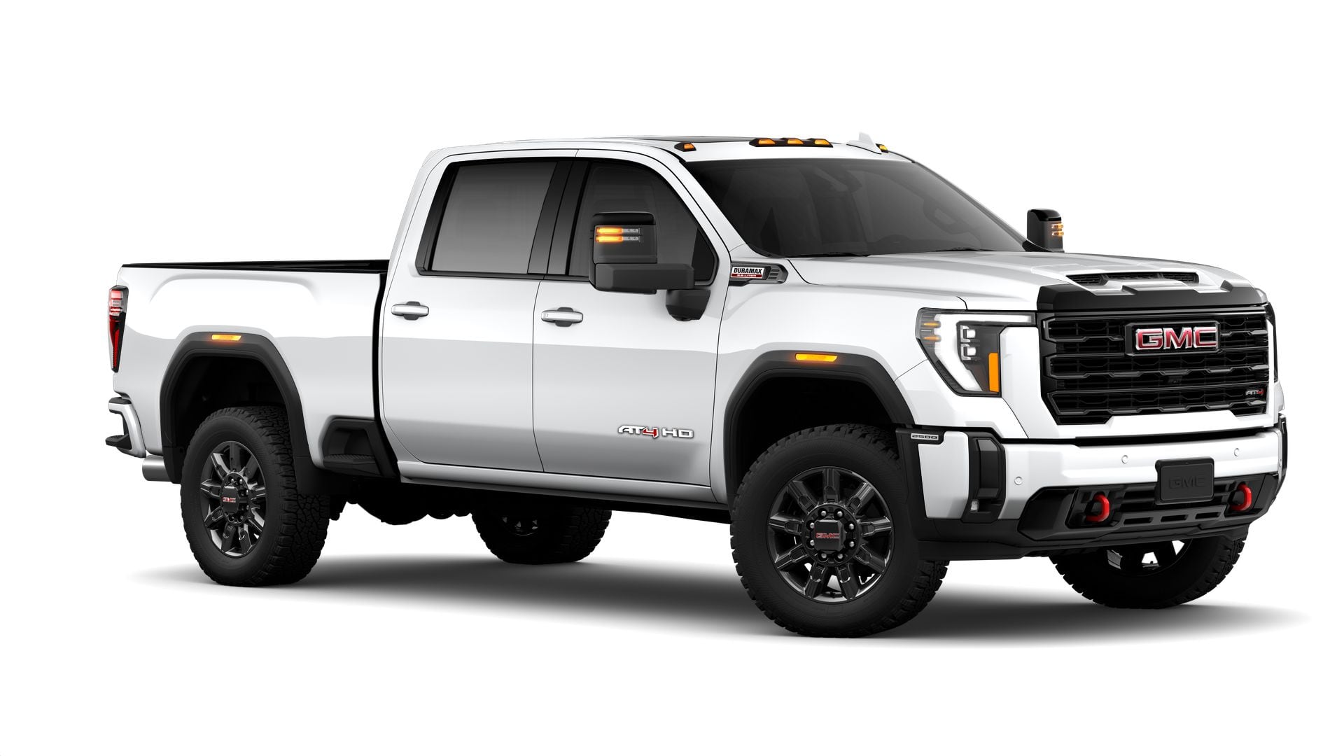 2026 GMC Sierra 2500 HD 4WD AT4 Crew Cab Duramax with AT4 Preferredd, 10 Way power/Heated/Ventilated Front Bucket Seats, MultiPro Tailgate, Trailering, Power Sunroof, 13.4" Premium GMC Infotainment and Snow Plow Prep