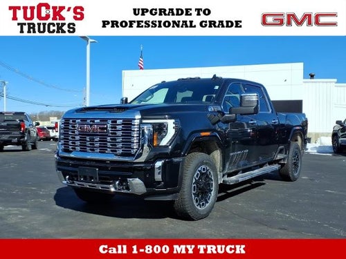 2026 GMC Sierra 2500 HD 4WD Denali Crew Cab with Denali Reserve, Technology, MultiPro Tailgate, Trailering, Chrome Assist Steps, 13.4" GMC Premium Infotainment with Google Built-in, Bose Premium, and Snow Plow Prep