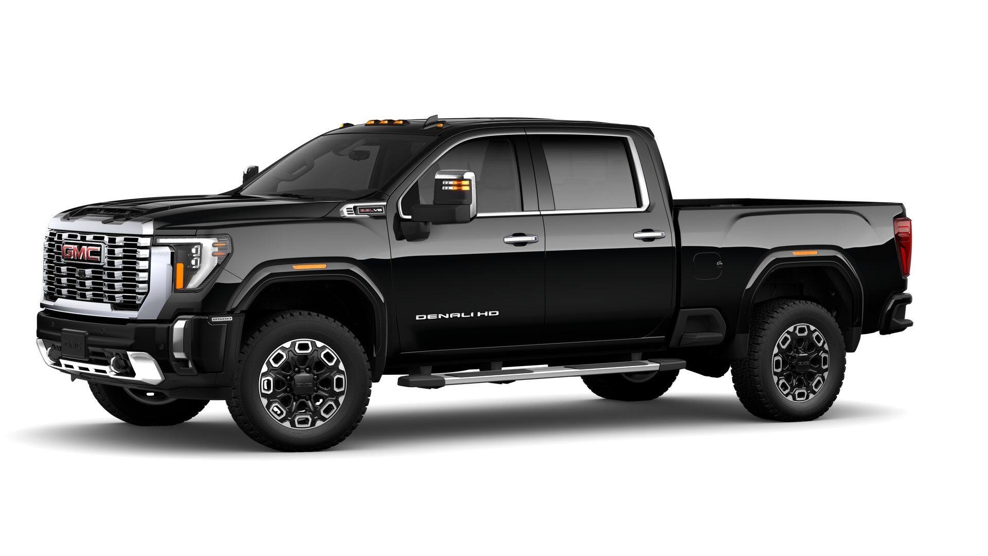 2026 GMC Sierra 2500 HD 4WD Denali Crew Cab with Denali Reserve, Technology, MultiPro Tailgate, Trailering, Chrome Assist Steps, 13.4" GMC Premium Infotainment with Google Built-in, Bose Premium, and Snow Plow Prep
