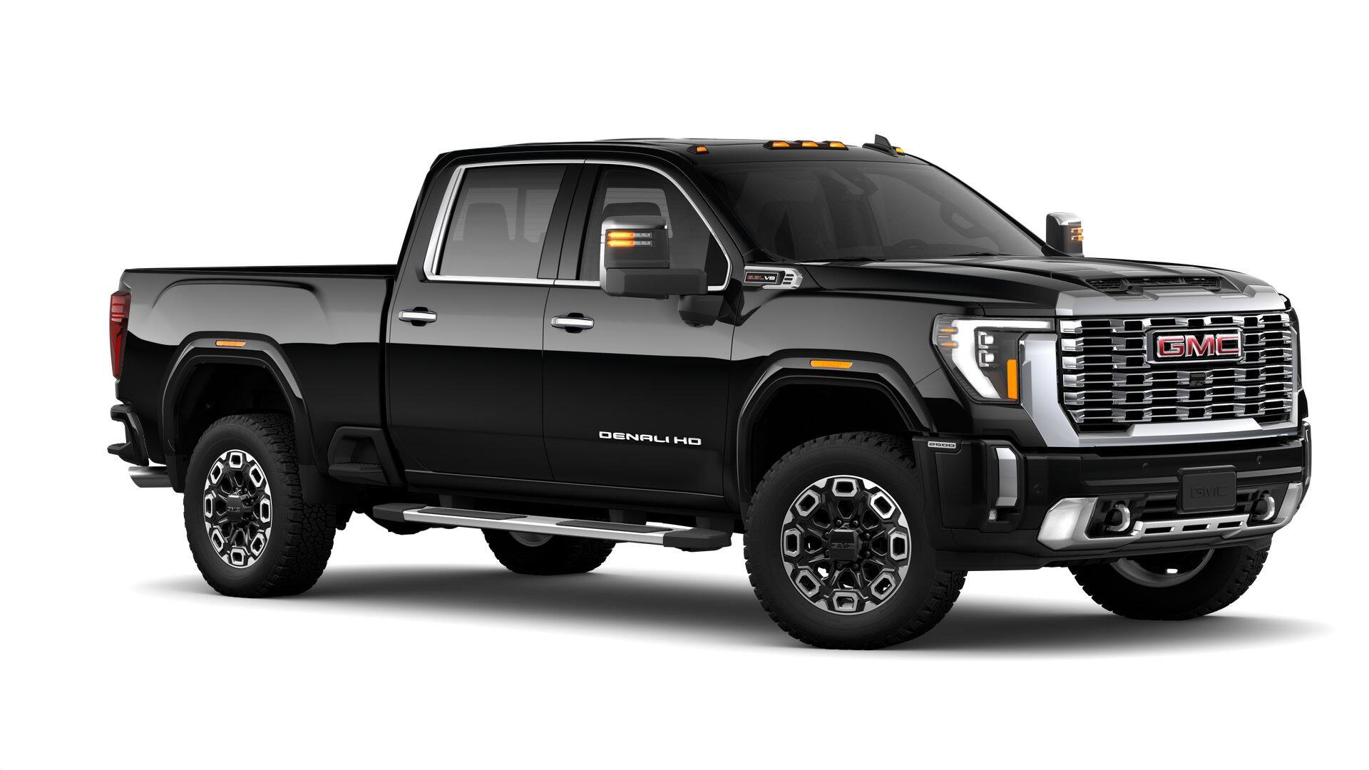 2026 GMC Sierra 2500 HD 4WD Denali Crew Cab with Denali Reserve, Technology, MultiPro Tailgate, Trailering, Chrome Assist Steps, 13.4" GMC Premium Infotainment with Google Built-in, Bose Premium, and Snow Plow Prep