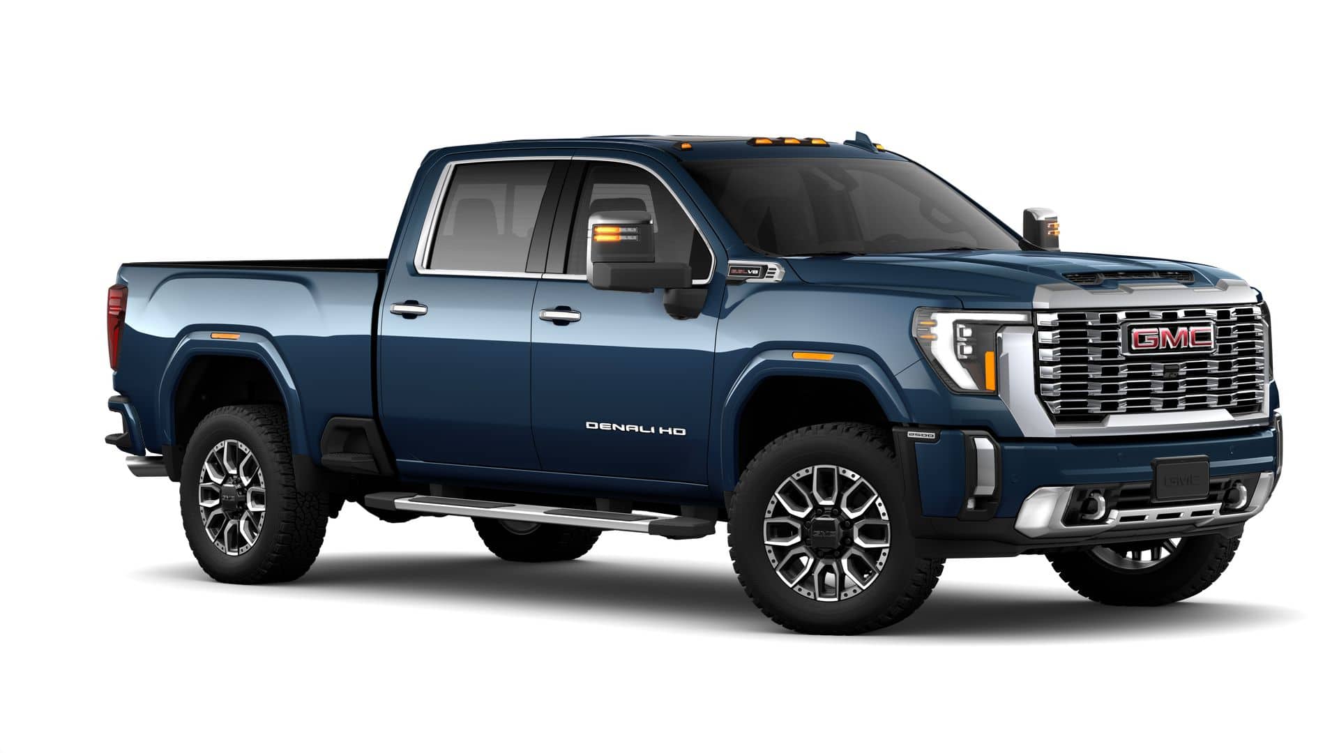 2026 GMC Sierra 2500 HD 4WD Denali Crew Cab with Denali Reserve, Technology, Snow Plow Prep, GMC MultiPro Tailgate, Trailering, Chrome Assist Steps, Power Sunroof, and 13.4" Premium GMC Infotainment with Google Built-In