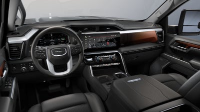 2026 GMC Sierra 2500 HD 4WD Denali Crew Cab with Denali Reserve, Technology, Snow Plow Prep, GMC MultiPro Tailgate, Trailering, Chrome Assist Steps, Power Sunroof, and 13.4" Premium GMC Infotainment with Google Built-In