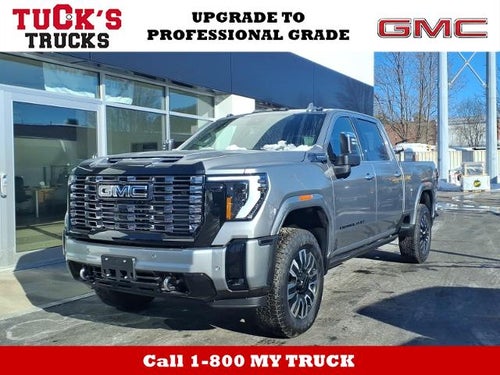 2026 GMC Sierra 2500 HD 4WD Denali Ultimate Duramax Crew Cab with Gooseneck/5th Wheel, Black Badging, Trailering, Multipro Tailgate, 13.4" Premium GMC Infotainment with Google Built-In, Power Assist Steps, and Snow Plow Prep