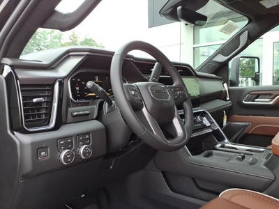 2026 GMC Sierra 2500 HD 4WD Denali Ultimate Duramax Crew Cab with Gooseneck/5th Wheel, MultiPro Tailgate, Trailering, 16 Way Heated/Ventilated Power Front Seats, Power Assist Steps, and Snow Plow Prep