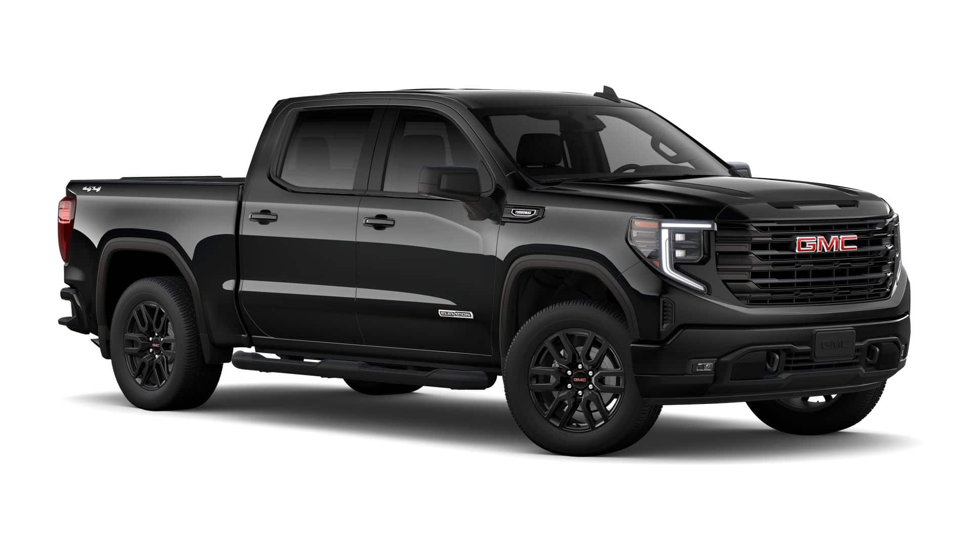 2026 GMC Sierra 1500 4WD Elevation Crew Cab with Elevation Select, Black Tubular Assist Steps, Theft Deterrent, 13.4" Premium GMC Infotainment with Google Built-In, Technology, and GMC Pro Safety
