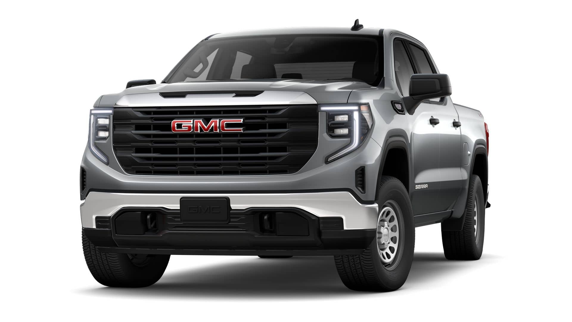 2026 GMC Sierra 1500 4WD Pro Crew Cab with Pro Value, X31 Off-Road, 10-Way Power Driver Seat, Trailering, GMC Pro Safety, and Snow Plow Prep