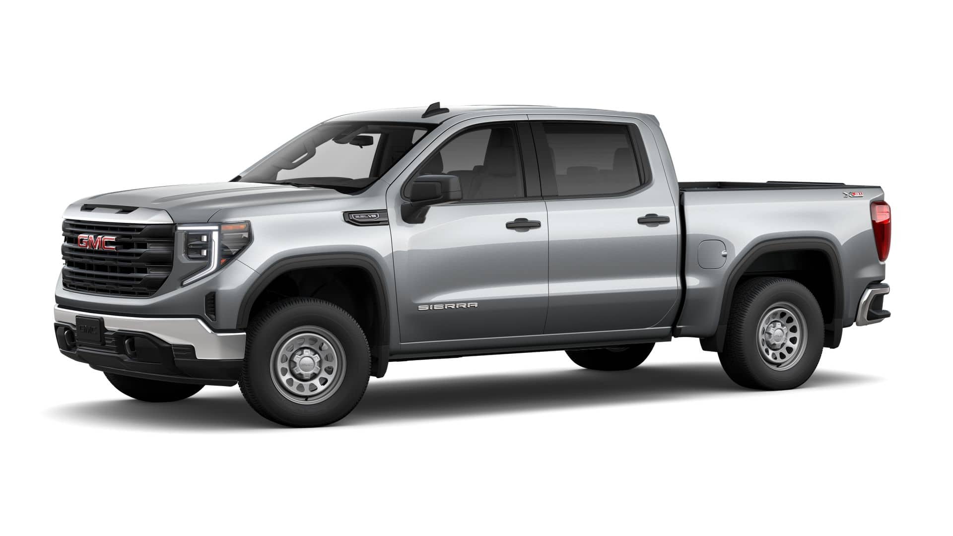 2026 GMC Sierra 1500 4WD Pro Crew Cab with Pro Value, X31 Off-Road, 10-Way Power Driver Seat, Trailering, GMC Pro Safety, and Snow Plow Prep