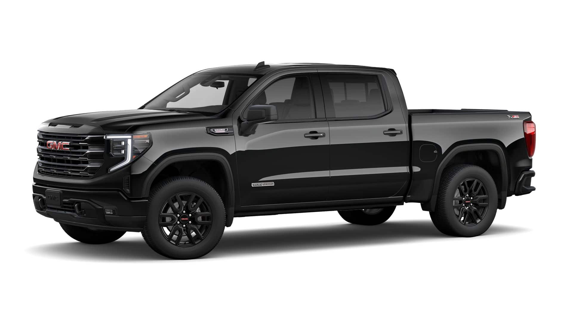 2026 GMC Sierra 1500 4WD Elevation Duramax with X31 Off_road, Preferred, 13.4" GMC Premium Infotainment with Google Built-In, Trailering, Bose Premium, Heated Front Seats and Steering Wheel, and GMC Pro Safety
