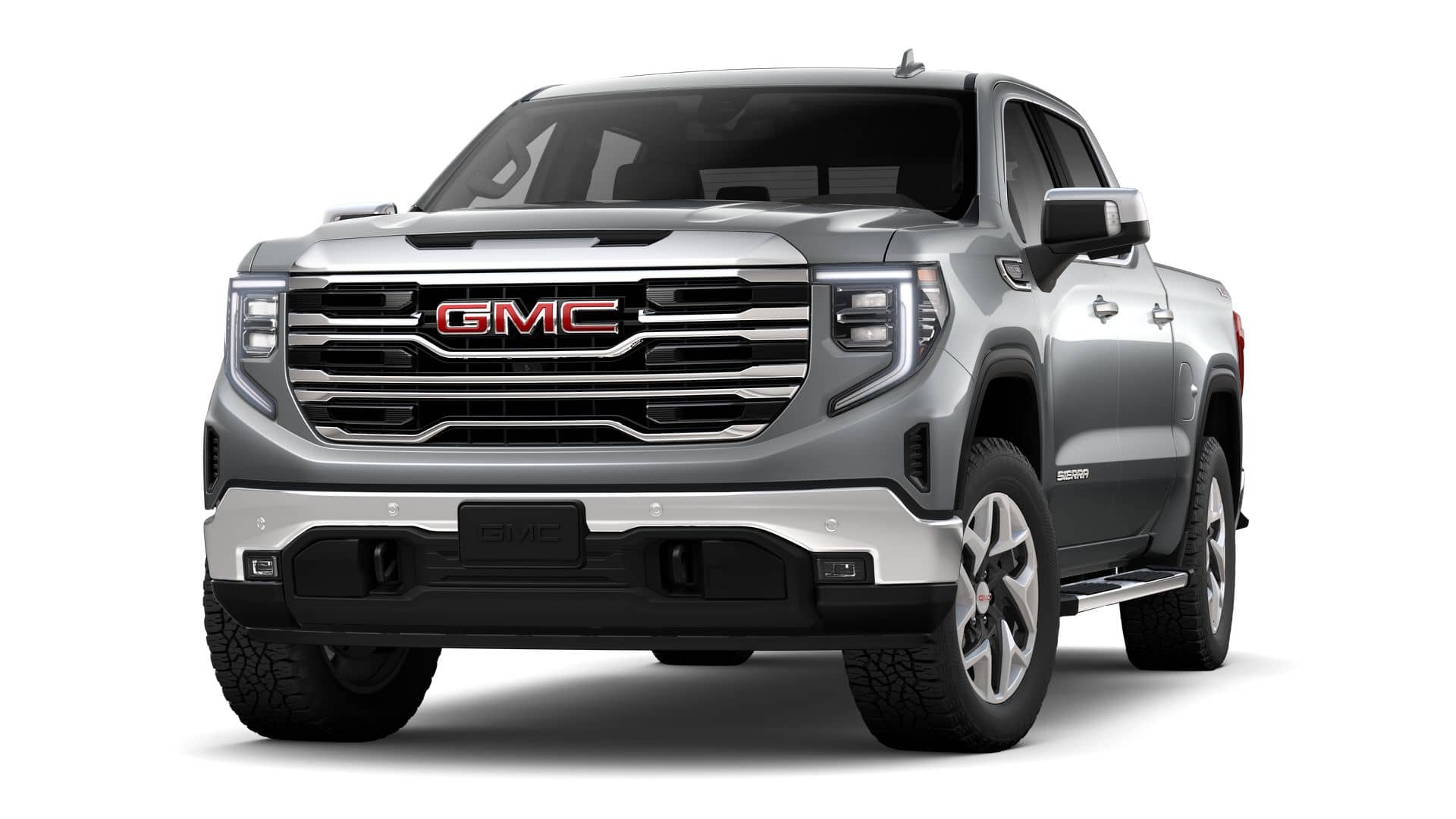 2026 GMC Sierra 1500 4WD SLT Crew Cab with SLT Convenience, Sierra Safety Plus, X31 Off-Road, Heated Front Seats, Multipro Tailgate, Power Sunroof, and GMC Pro Safety