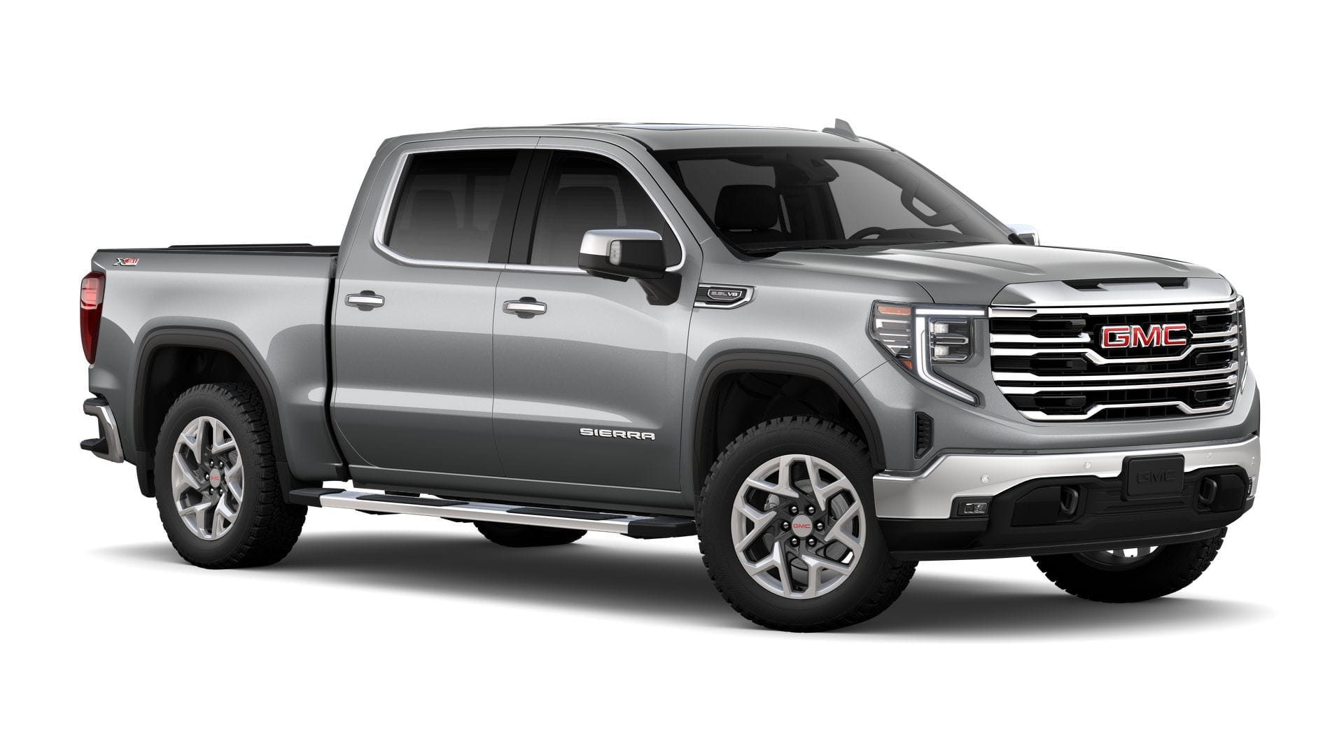 2026 GMC Sierra 1500 4WD SLT Crew Cab with SLT Convenience, Sierra Safety Plus, X31 Off-Road, Heated Front Seats, Multipro Tailgate, Power Sunroof, and GMC Pro Safety