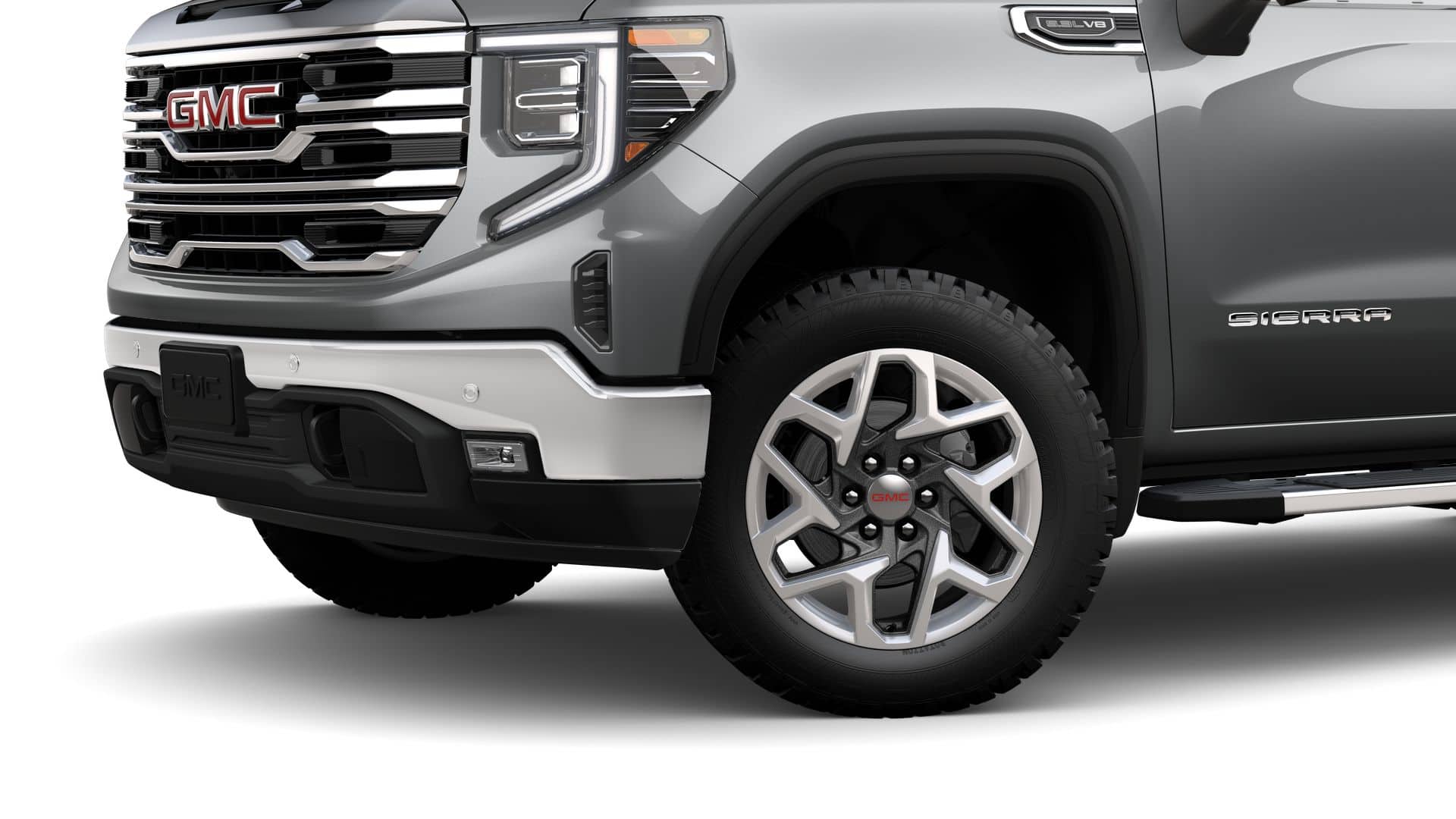 2026 GMC Sierra 1500 4WD SLT Crew Cab with SLT Convenience, Sierra Safety Plus, X31 Off-Road, Heated Front Seats, Multipro Tailgate, Power Sunroof, and GMC Pro Safety