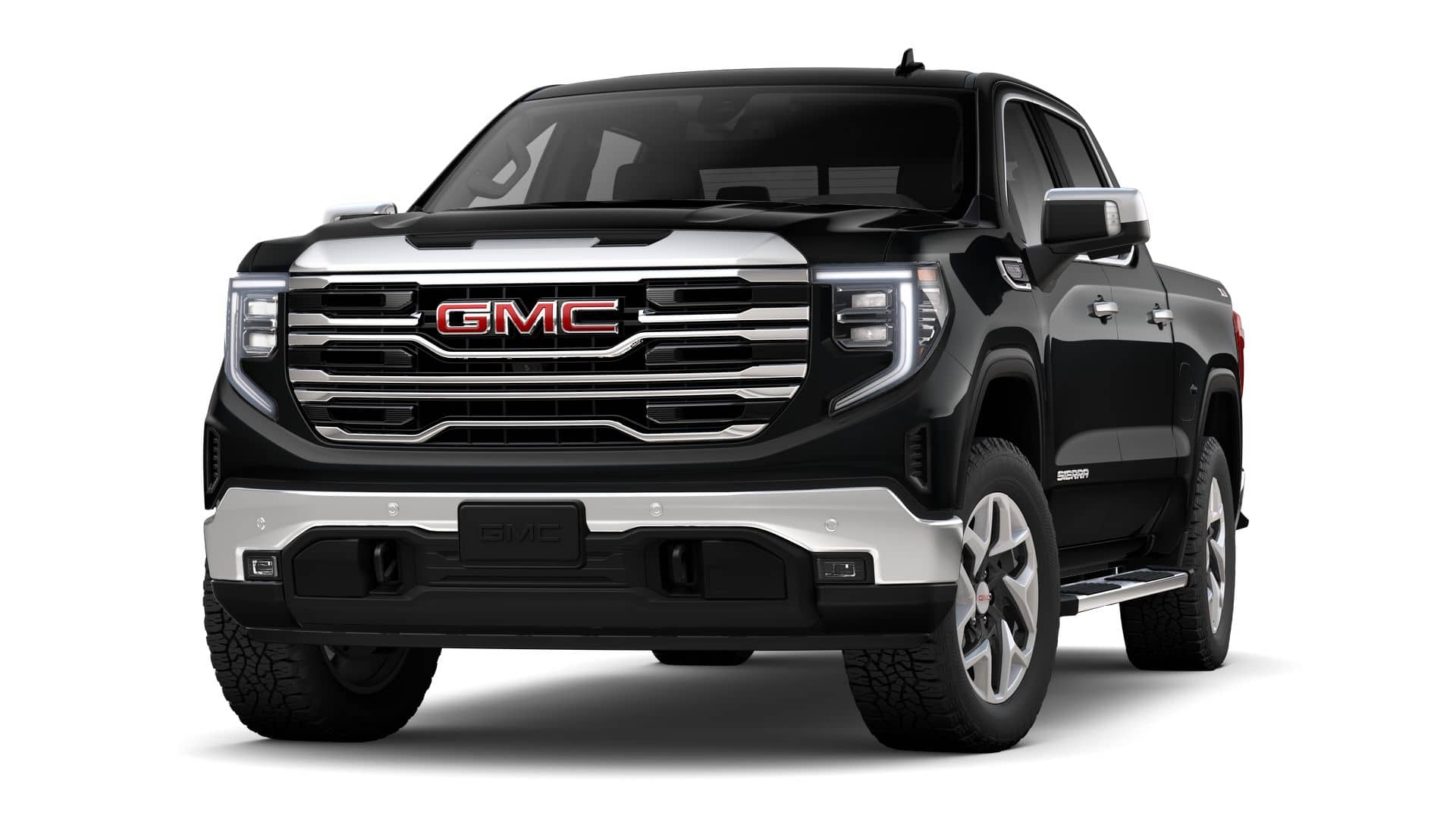 2026 GMC Sierra 1500 4WD SLT Crew Cab with SLT Premium, SLT Convenience, SLT Preferred, ProGrade Trailering, MultiPro Tailgate, X31 Off-Road, Power Sunroof, and Sierra Safety Plus