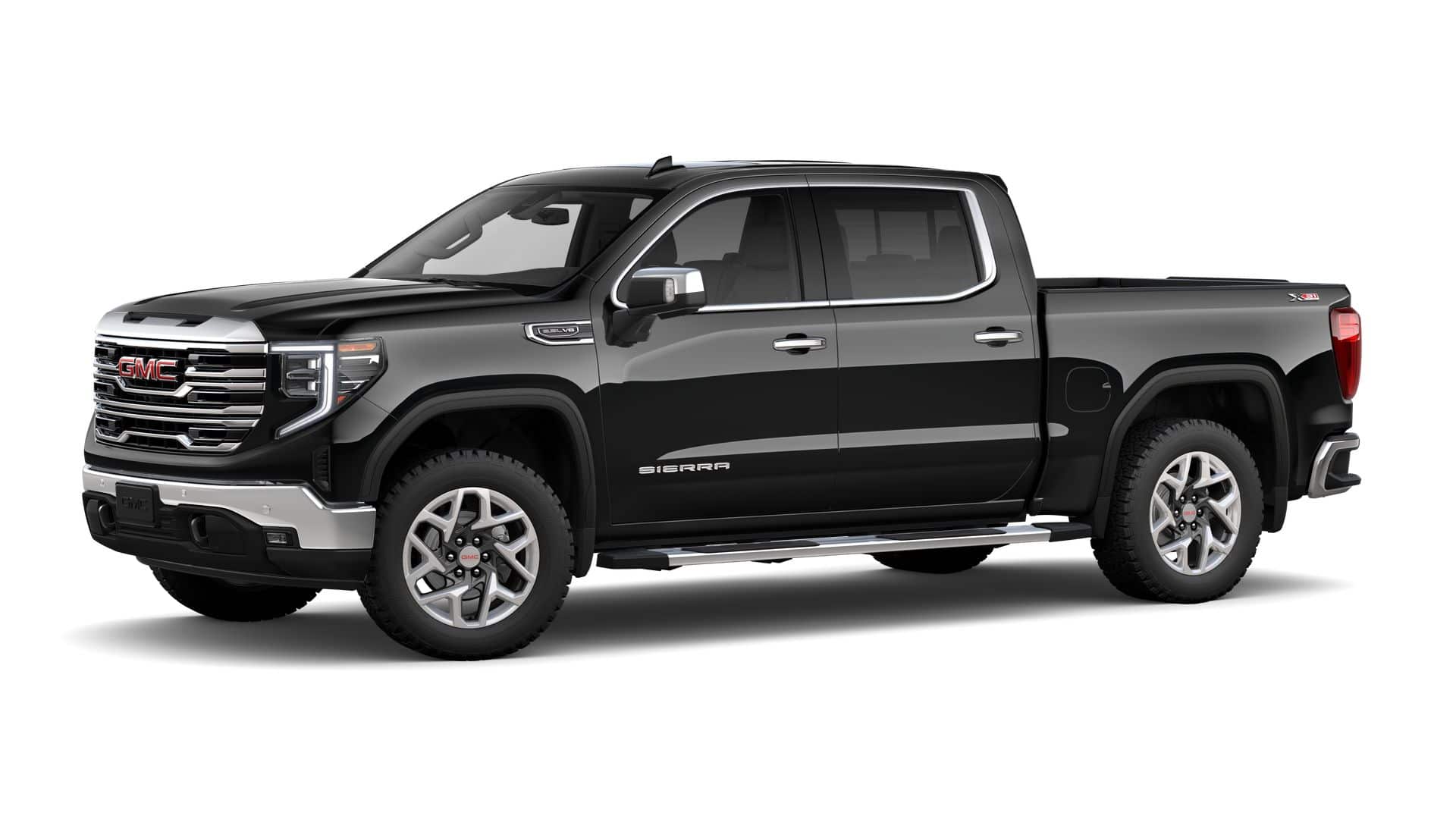 2026 GMC Sierra 1500 4WD SLT Crew Cab with SLT Premium, SLT Convenience, SLT Preferred, ProGrade Trailering, MultiPro Tailgate, X31 Off-Road, Power Sunroof, and Sierra Safety Plus