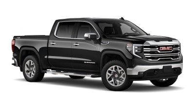 2026 GMC Sierra 1500 4WD SLT Crew Cab with SLT Premium, SLT Convenience, SLT Preferred, ProGrade Trailering, MultiPro Tailgate, X31 Off-Road, Power Sunroof, and Sierra Safety Plus
