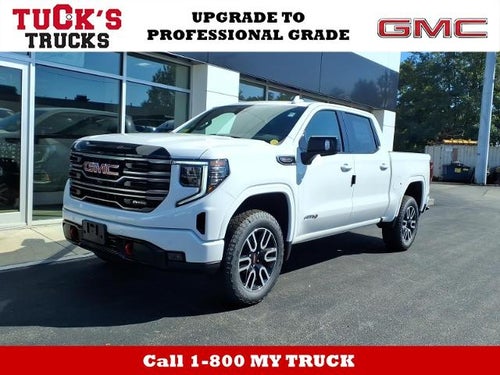 2026 GMC Sierra 1500 4WD AT4 Crew Cab with AT4 Preferred, Technology, Power Sunroof, Trailering, and GMC Pro Safety