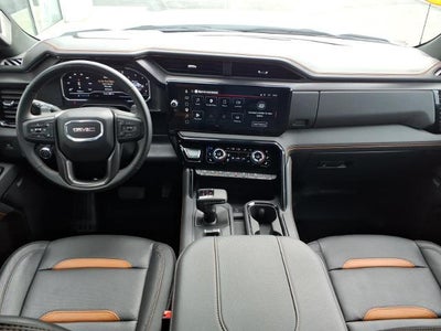 2025 GMC Sierra 1500 4WD AT4 Crew Cab with MultiPro Tailgate, 10 Way Power Front Seats, GMC Pro Safety, and Trailering