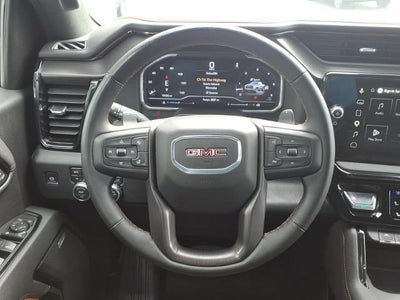 2025 GMC Sierra 1500 4WD AT4 Crew Cab with MultiPro Tailgate, 10 Way Power Front Seats, GMC Pro Safety, and Trailering
