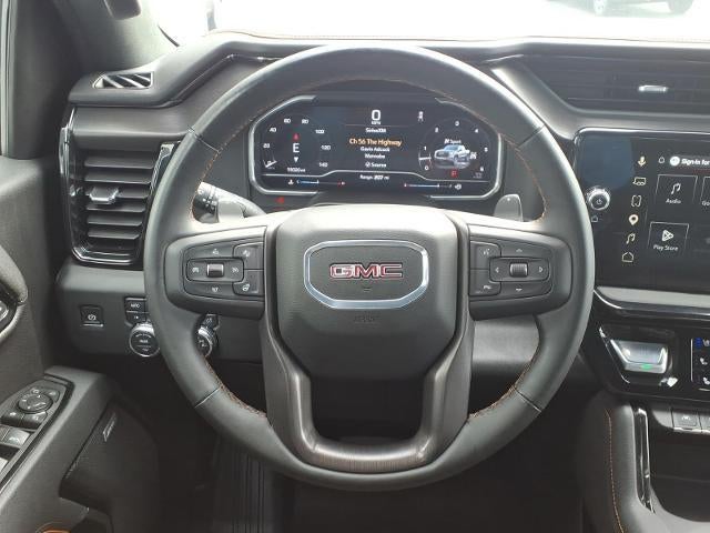 2025 GMC Sierra 1500 4WD AT4 Crew Cab with MultiPro Tailgate, 10 Way Power Front Seats, GMC Pro Safety, and Trailering