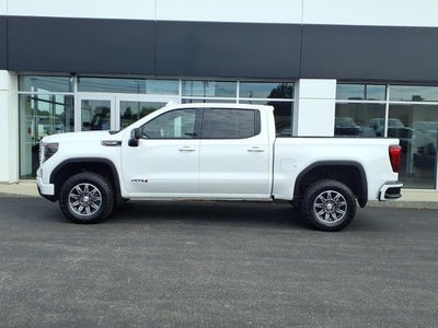 2025 GMC Sierra 1500 4WD AT4 Crew Cab with MultiPro Tailgate, 10 Way Power Front Seats, GMC Pro Safety, and Trailering
