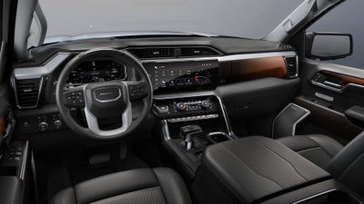 2026 GMC Sierra 1500 4WD Denali Crew Cab with Super Cruise, Denali Reserve, Power Sunroof, GMC MultiPro Tailgate, MultiPro Power Steps, 13.4" Premium GMC Infotainment with Google Built-In, and GMC Pro Saftey