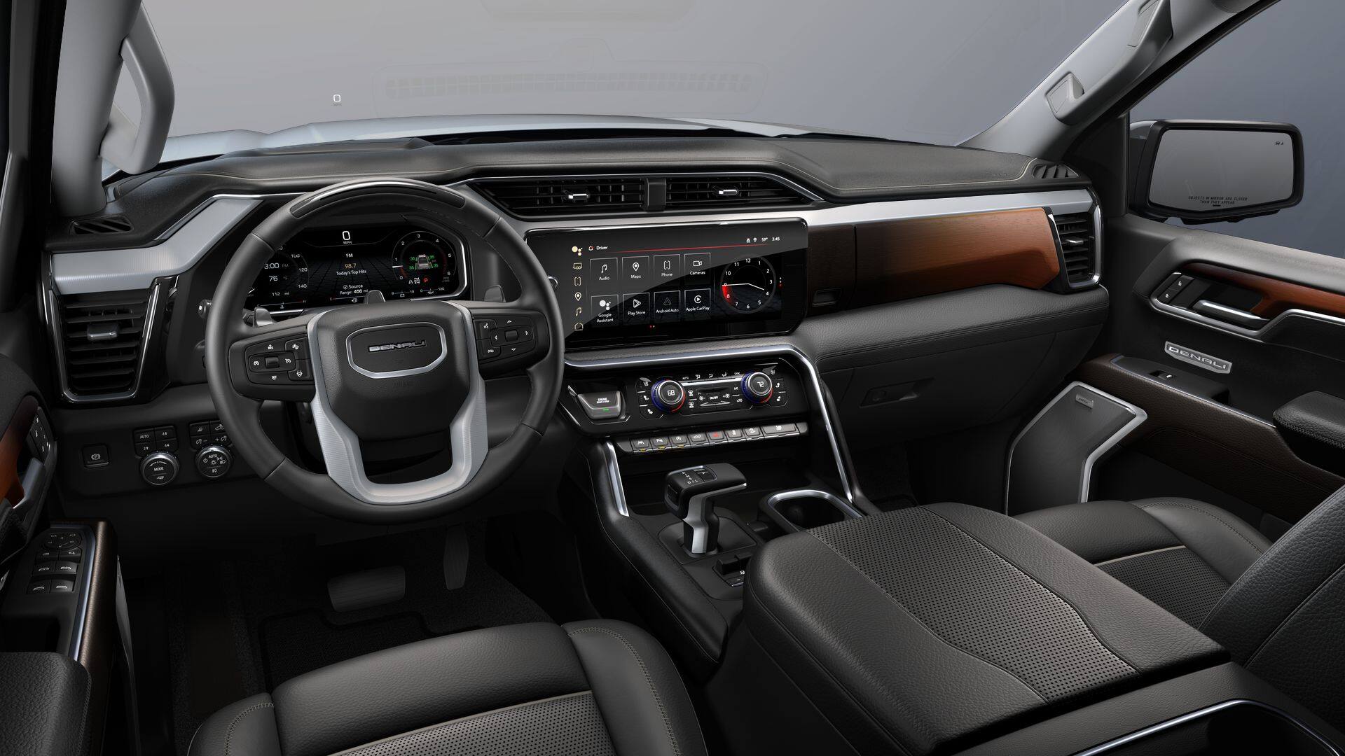 2026 GMC Sierra 1500 4WD Denali Crew Cab with Super Cruise, Denali Reserve, Power Sunroof, GMC MultiPro Tailgate, MultiPro Power Steps, 13.4" Premium GMC Infotainment with Google Built-In, and GMC Pro Saftey